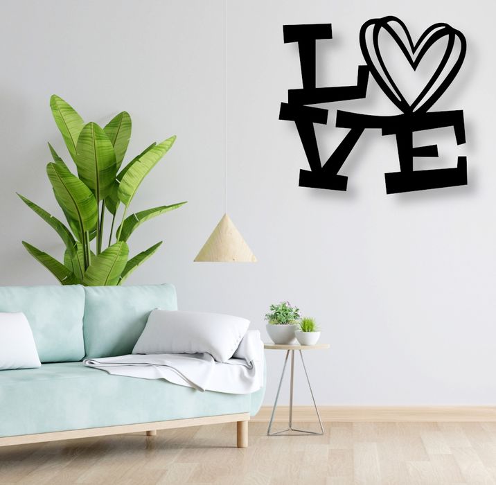 Obraz ścienny ozdoba na ścianę napis Love Miłość