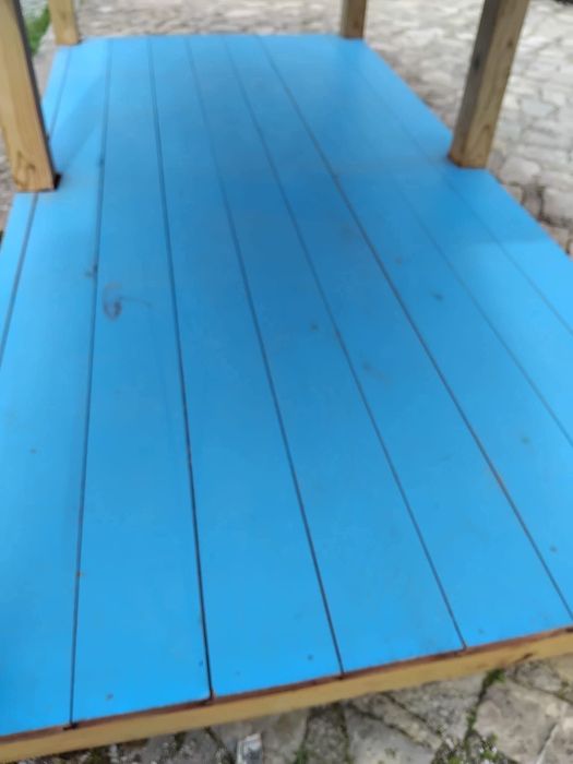 Mesa/bancada rústica