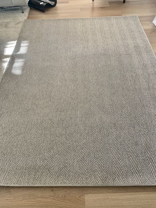 Tapete sisal espinhado cinza