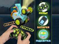 Дитячий іграшковий трактор Crazy Car на пульті управління (блакитний)