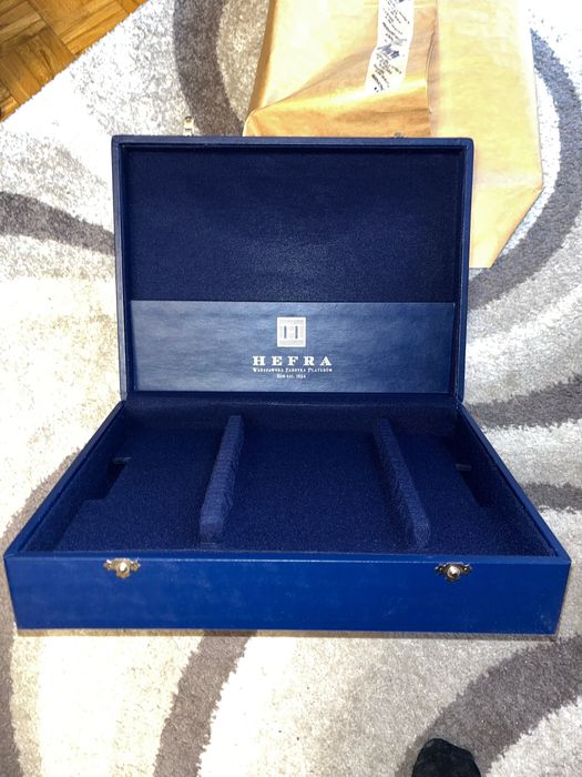 HEFRA - Kaseta/pudelko na sztućce 81 szt.Oryginalne.NOWE!Drewno