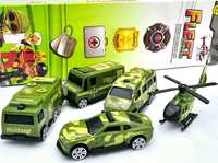 Nowy zestaw autek samochodzików wojskowych - zabawki