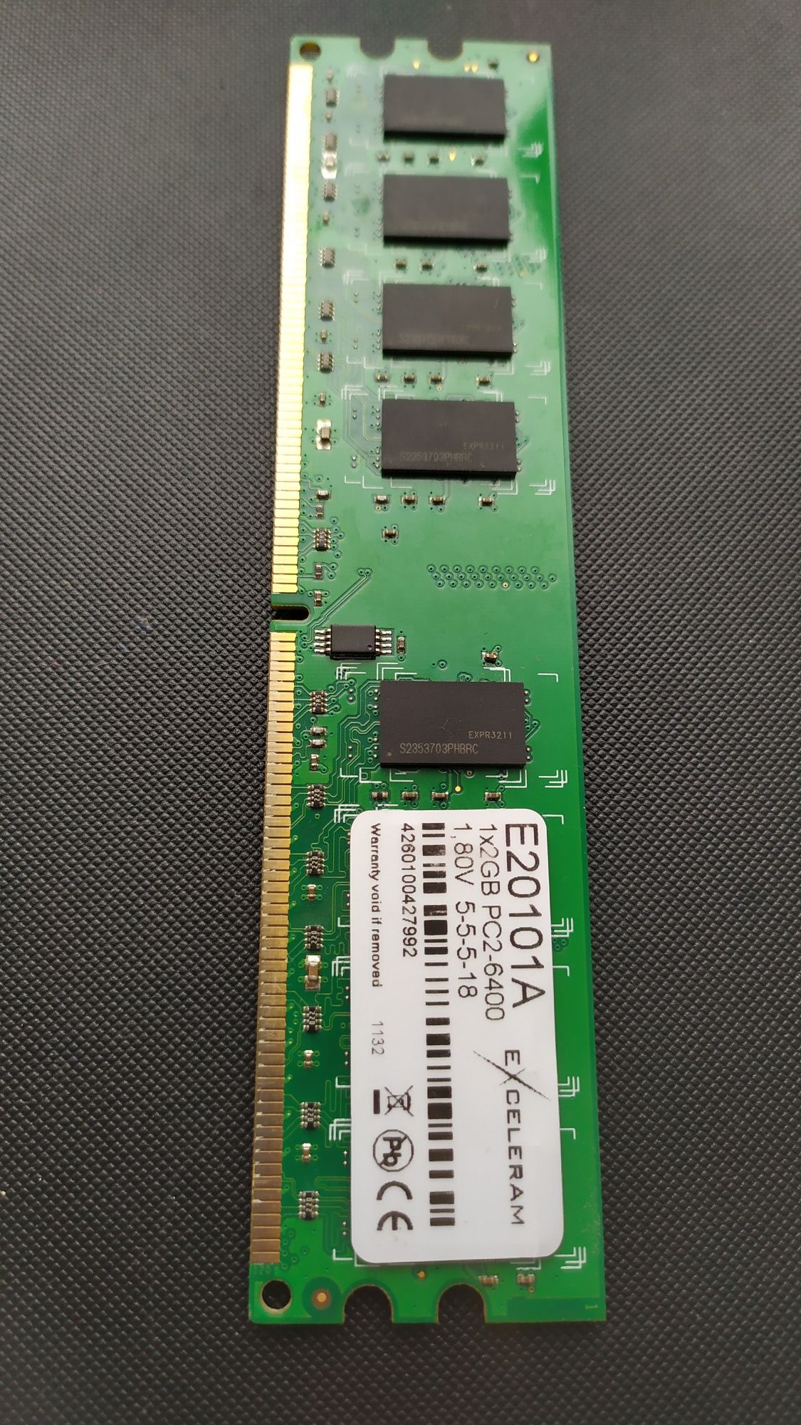 Оперативная память GR800D264L6/1G DDR2, 1GB PC2-6400DIMM ,E20101A 1×2G