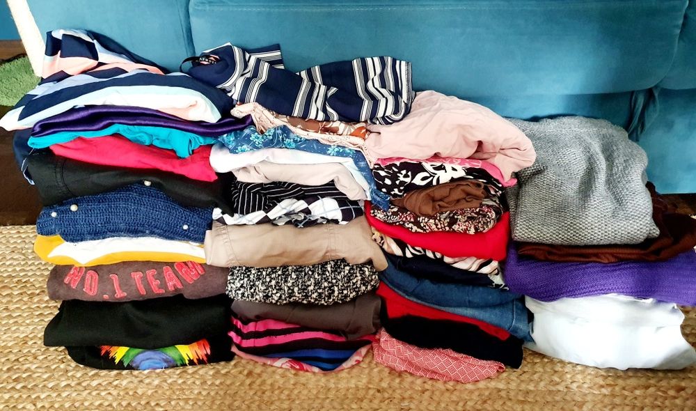 Zestaw paka ubrań 38 szt L M primark sinsay Zara shein  vintage basic