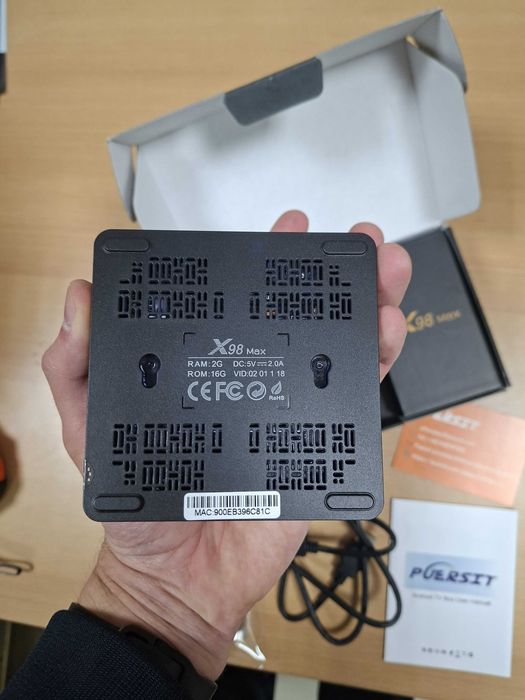 Smart TV Box Puersit X98 MAX dongle stick Odtwarzacz multimedialny