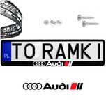 Ramka pod tablice ALFA ROMEO logo szt. z naklejka ramki  tablic kolory
