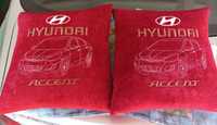 Подушка декоративная в аатомобиль Hyundai.