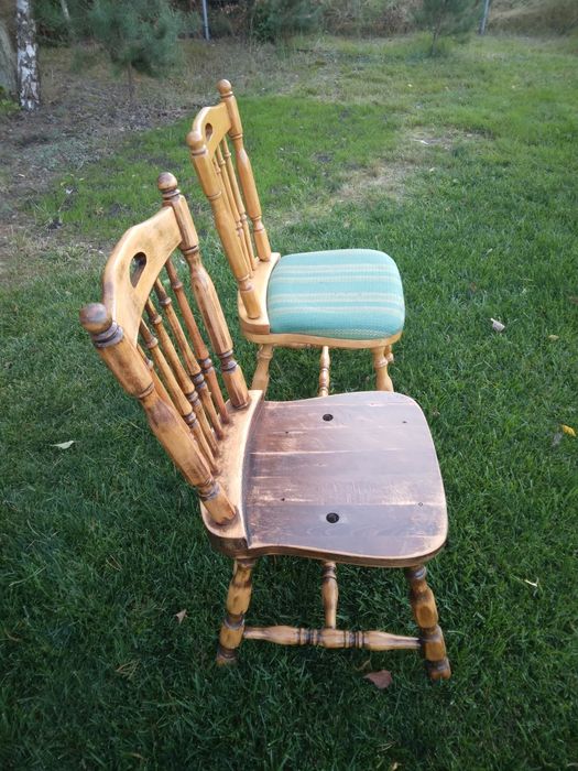 Krzesło drewniane PRL