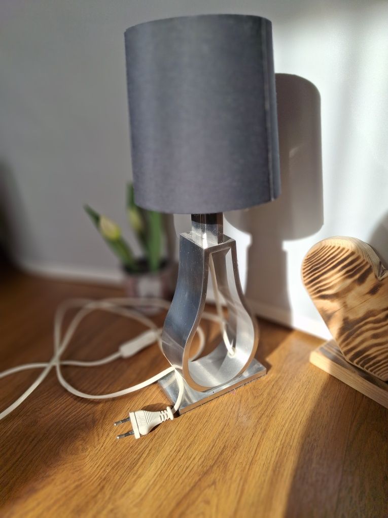 Lampa nocna,stołowa,czarna,metalowa
