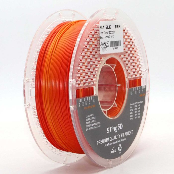 Silk PLA, філамент сілк