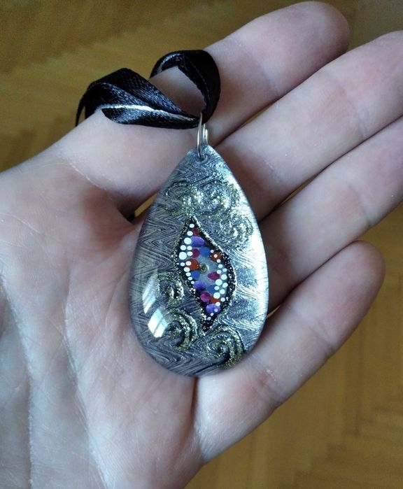 Кулон, подвеска из стекла. KOLARZ - Австрия.