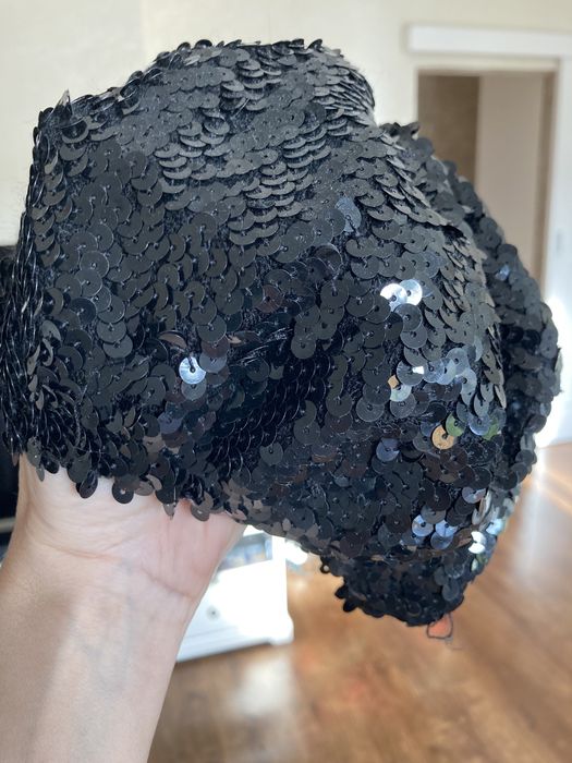 Cekinowy beret 56 cm #lata3040