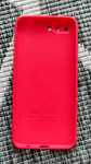 Czerwone - etui case pokrowiec Honor 10 płynny silicon 0,3mm