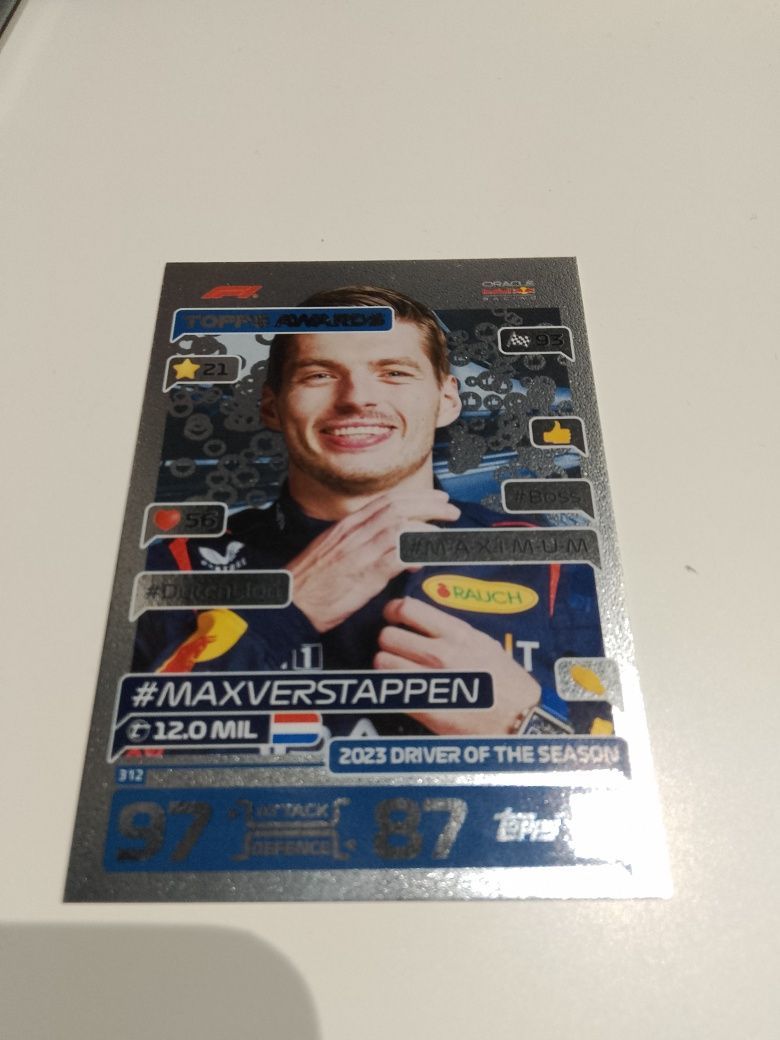 Karta kolekcjonerska Max Verstappen