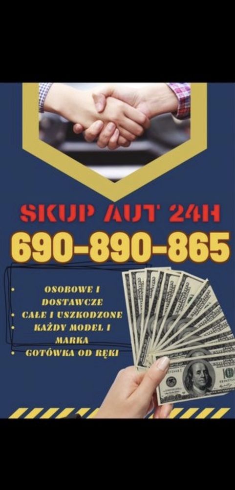 Skup i Złomowanie Aut * DOJAZD GRATIS 24/7