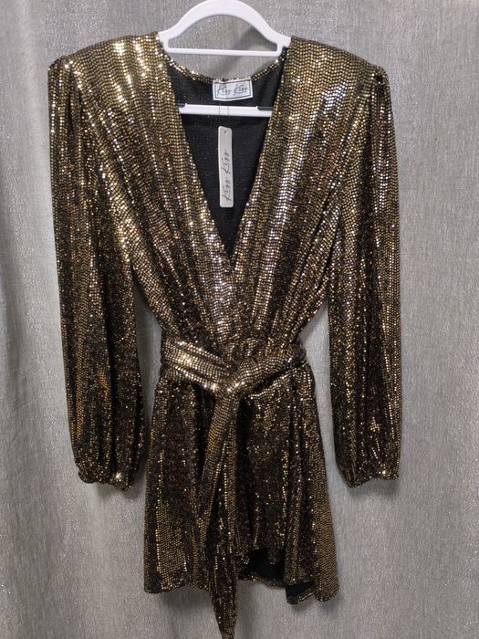 Kombinezon cekinowy złoty uniwersalny