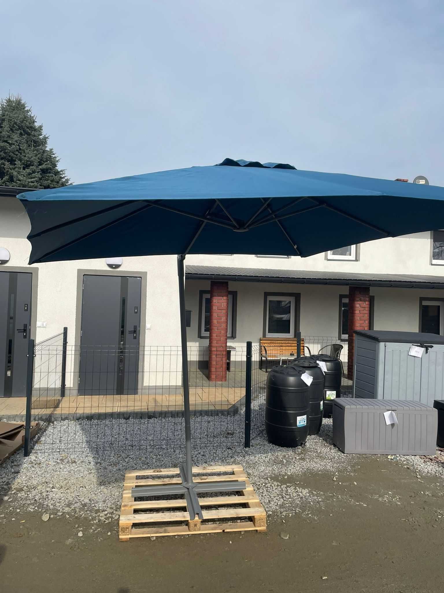 Parasol ogrodowy niebieski 24B/11