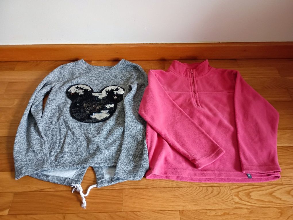 Lote 13 peças de roupa para menina de inverno ( 7-8 anos)