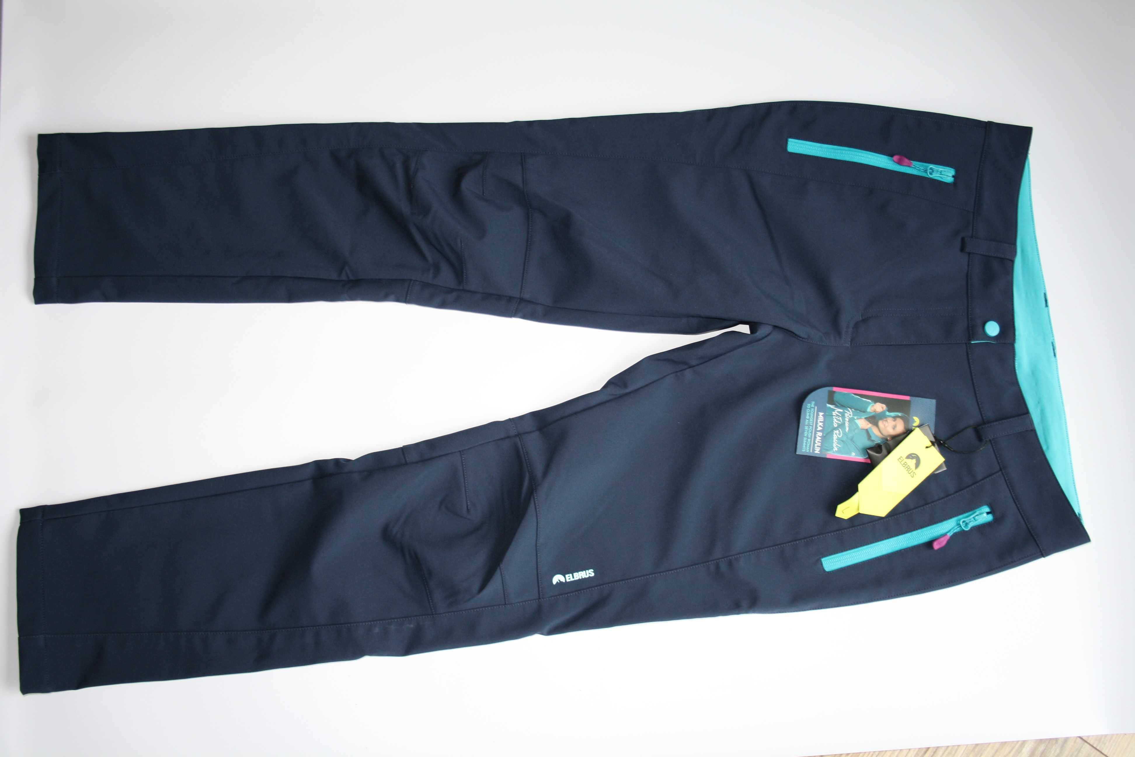 Damskie spodnie softshellowe ELBRUS GIANNA WO’S XL 42 blue trekking