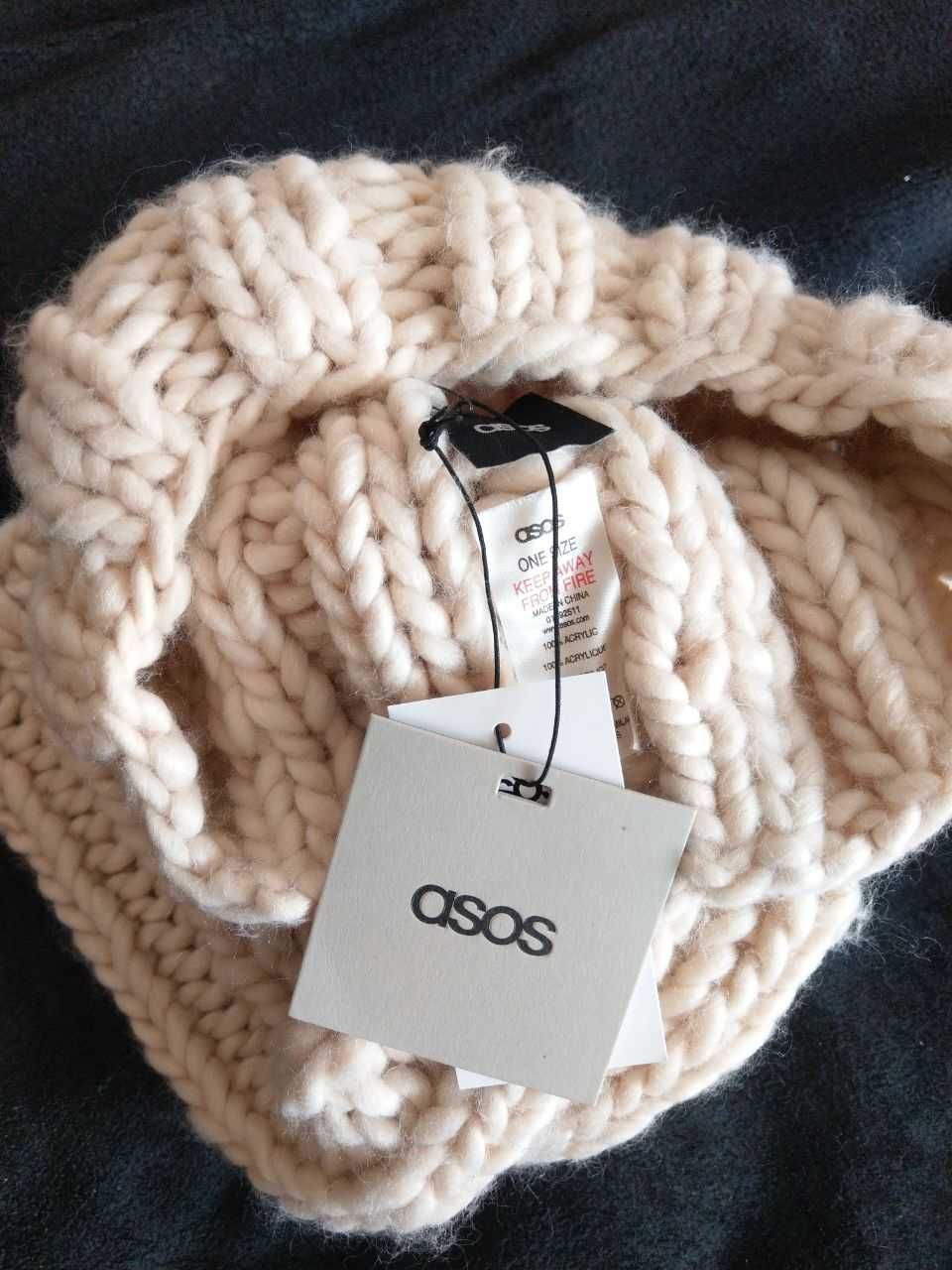 снуд хомут шарф кремовий бежевий Asos