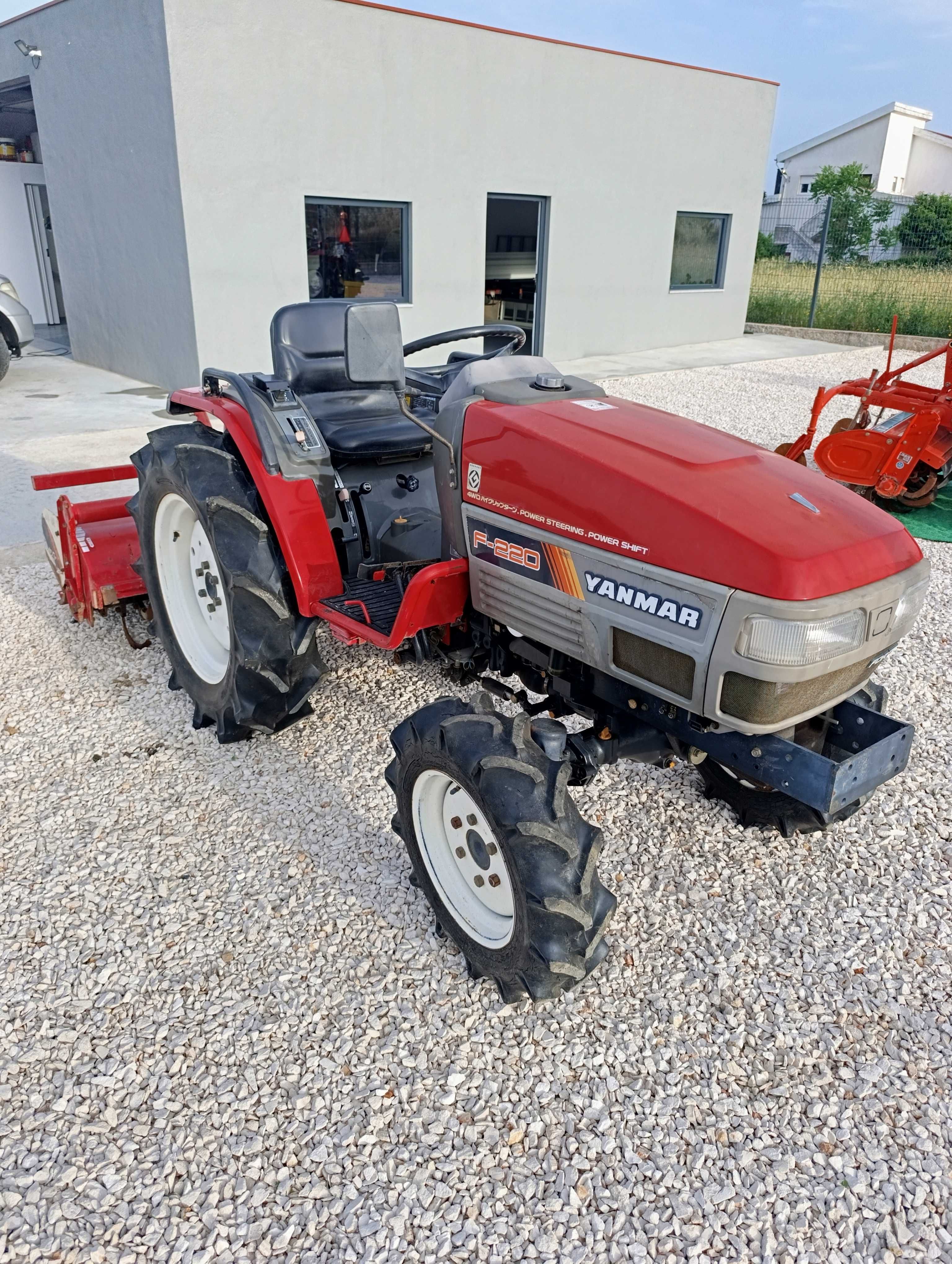 Yanmar f220 com frese, 4x4