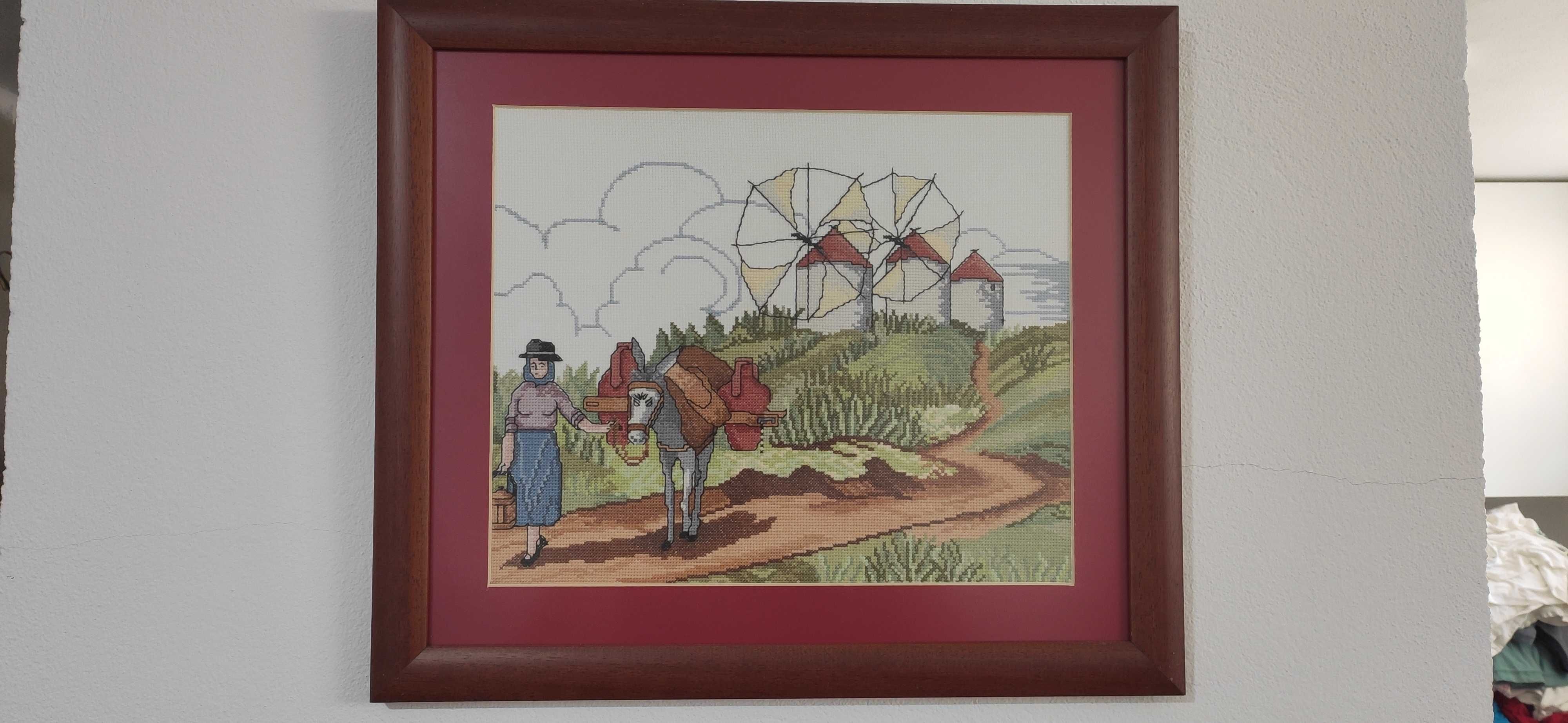 Quadro bordado à mão