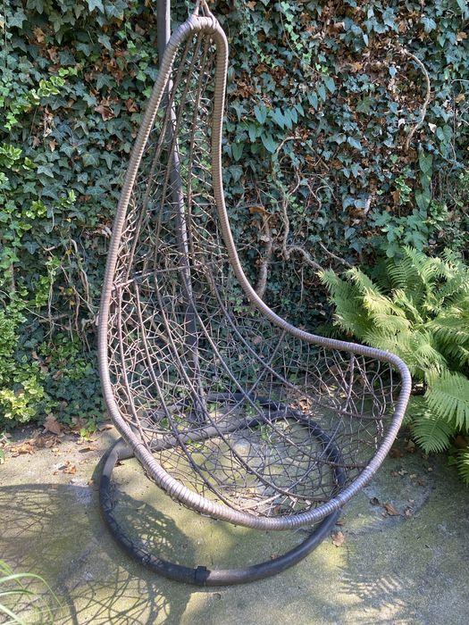 Fotel wiszący ogrodowy - huśtawka, bujak ze stelażem