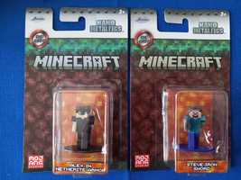 Nowe figurki minecraft metalowe Alex steve