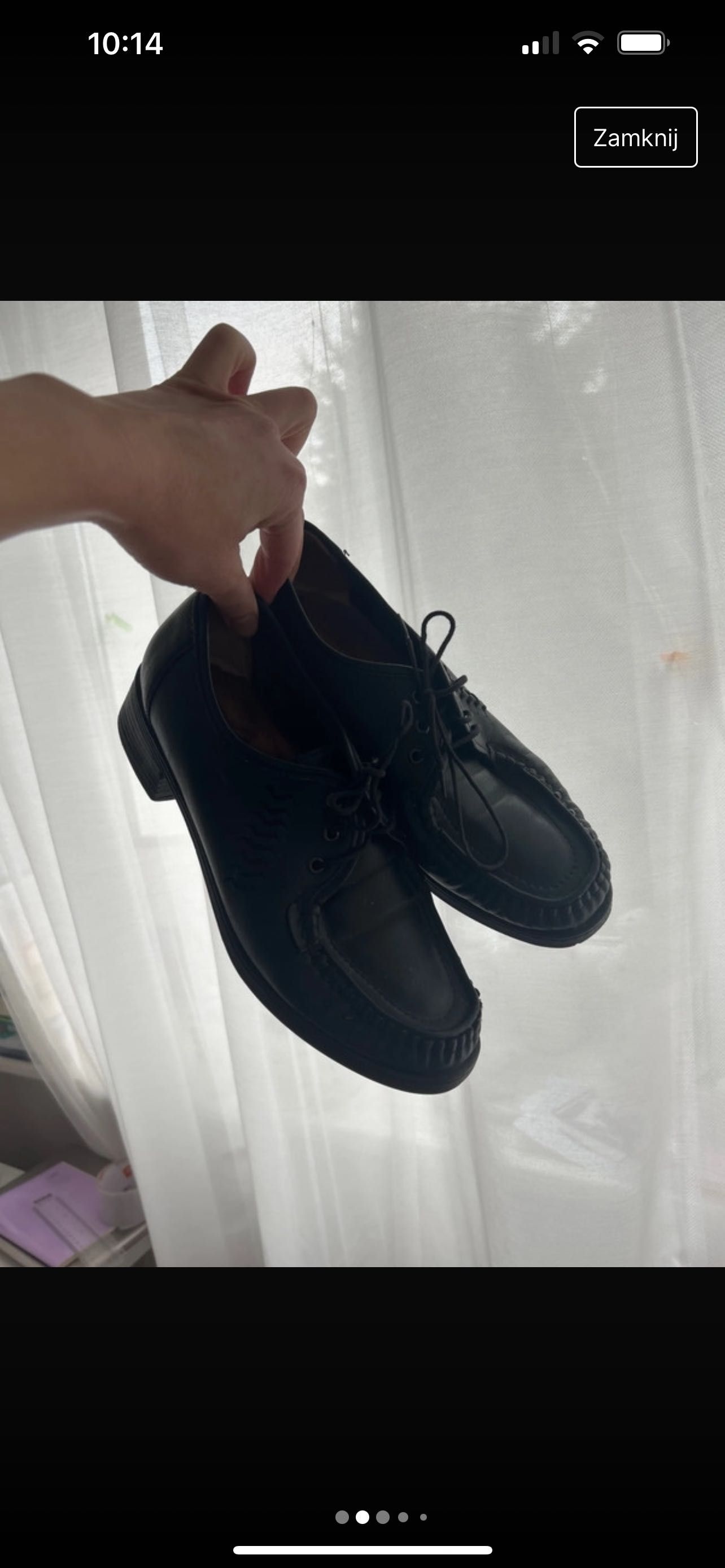 Skórzane czarne buty