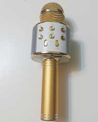 Микрофон для караоке WS-858, блютуз микрофон для пения.
