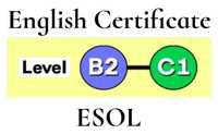 Сертифікат володіння англійською мовою ESOL B2, C1, C2 English