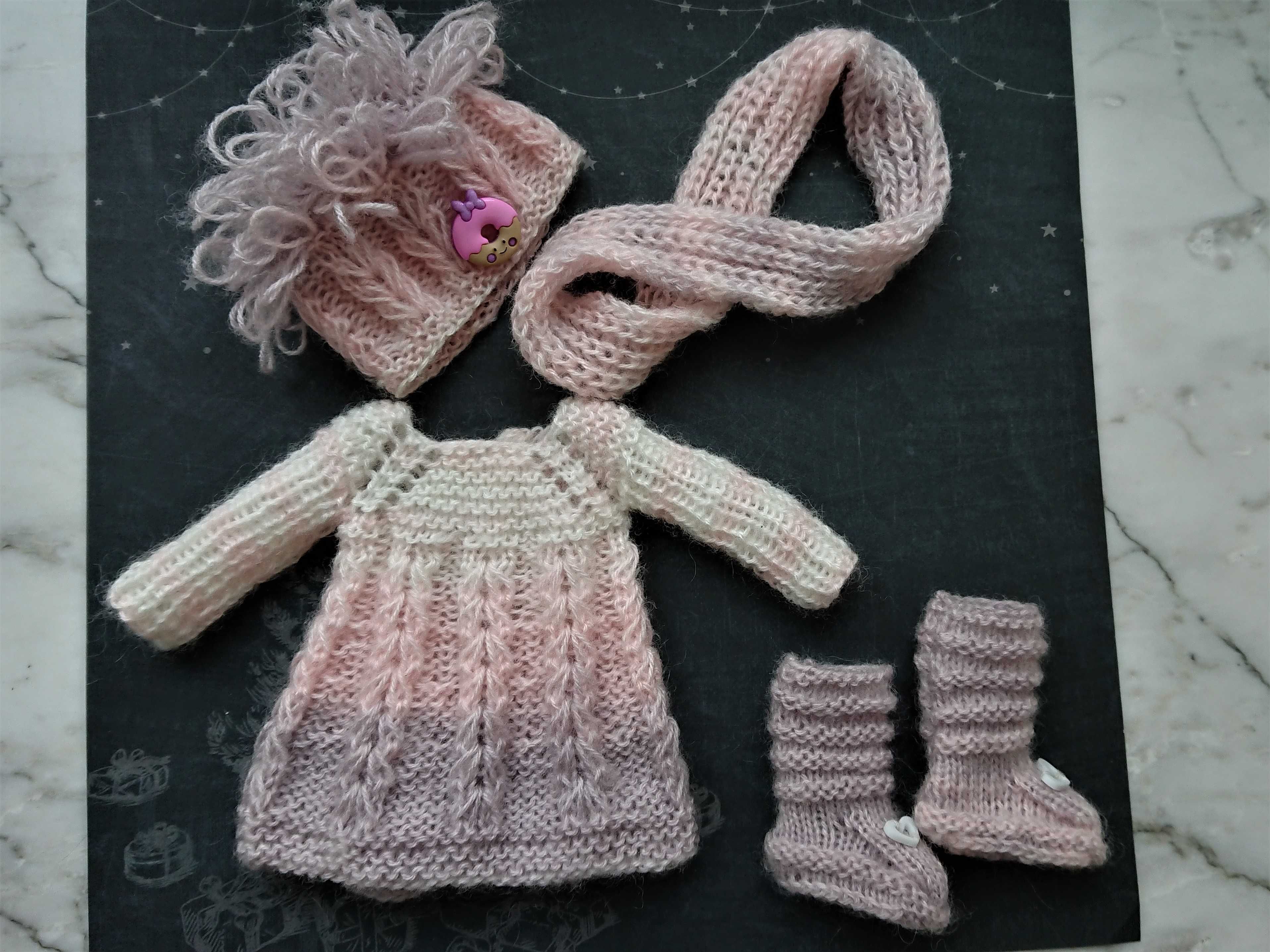 Комплект "Зимова ляля" для ляльки Paola Reina. Одежда для Паола Рейна