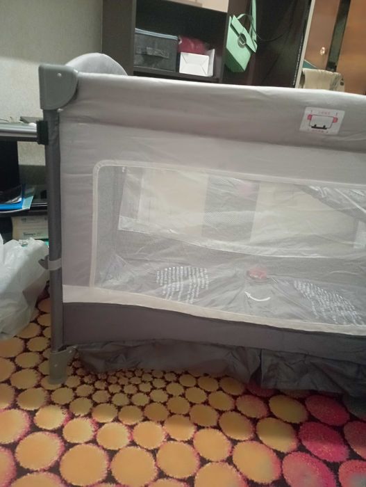 Манеж кроватка 2 в 1