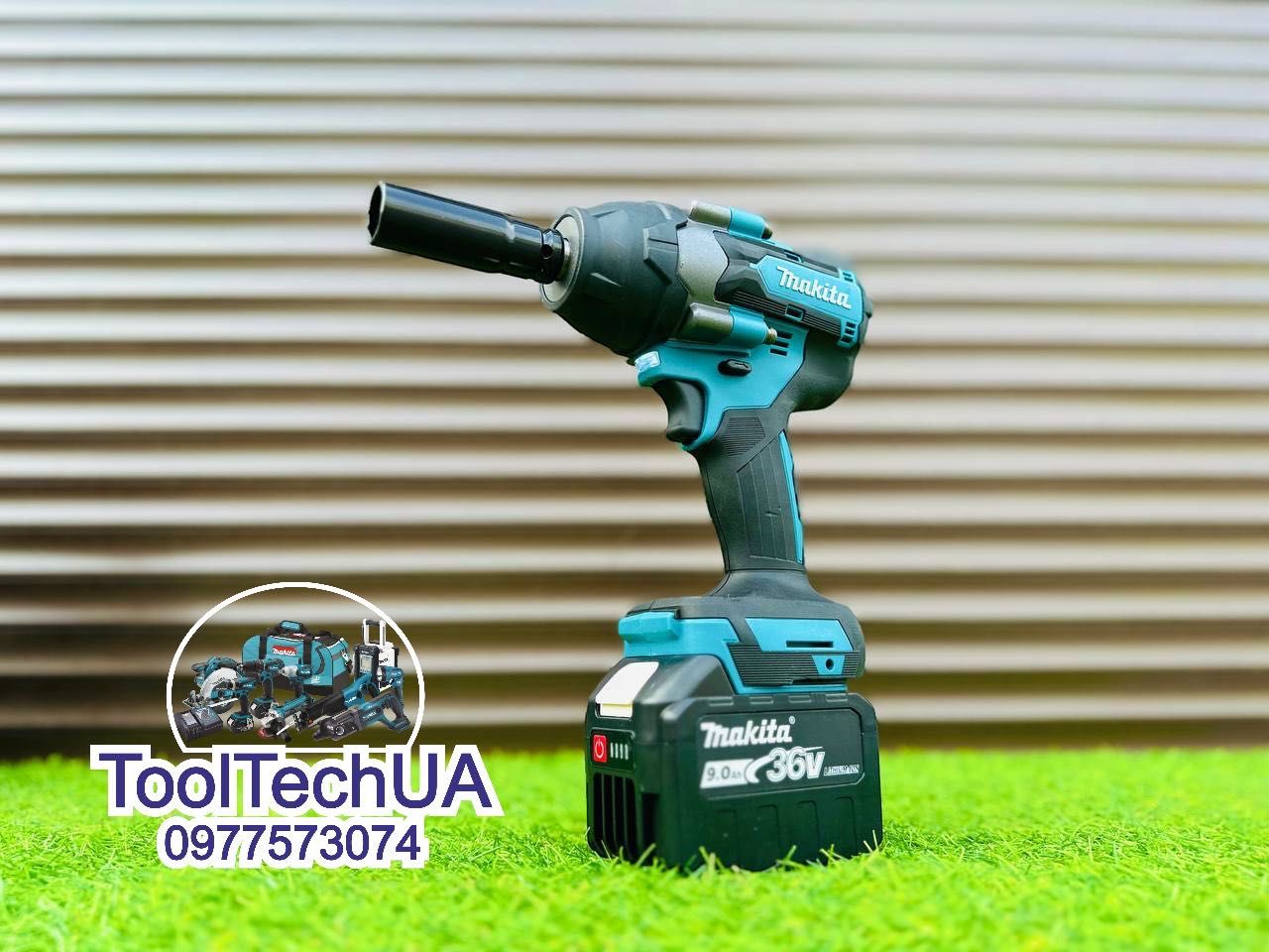 Набор Makita 2/1 Акумуляторна Болгарка DGA504 + Гайковерт DTW800 36V9A