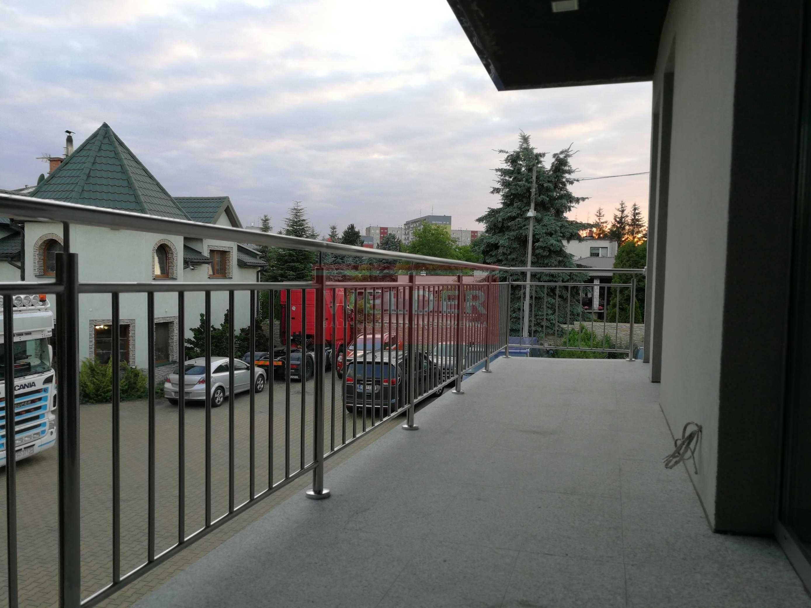 Barierka Balustrada Schodowa Nierdzewna Szkło Poręcz Schody