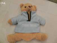 Urso peluche com botija aquecer pés