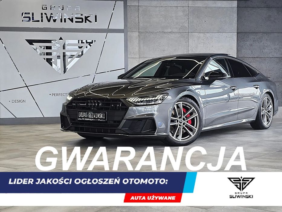Audi A7 Sportback 55TFSIe 367PS 2xS-Line B&O 4xKamera Pamięć Head-Up OLED Panorama FV23%