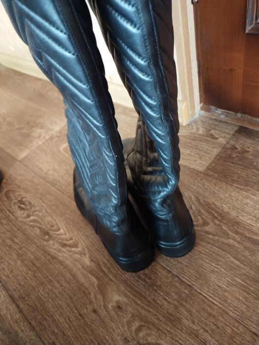 Шкіряні чоботи Gucci