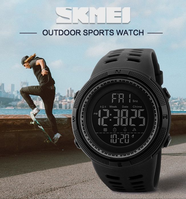 Часы спортивные, водонепроницаемые Skmei 1251 Black
