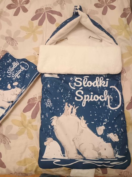 Śpiworek i mufka do wózka