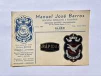Cucciolo - Documento e Duas Chapas de Metal - Anos 50