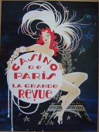 Plakat metalowy CASINO DE PARIS. Prezenty