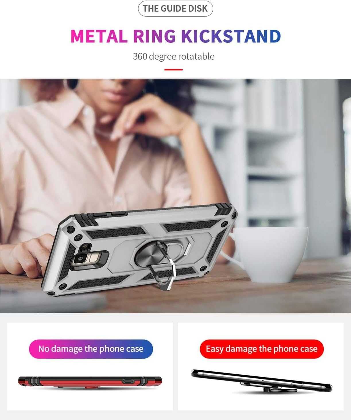 Etui JMstore kompatybilne z Samsung Galaxy J6 2018 czerwone(133b)
