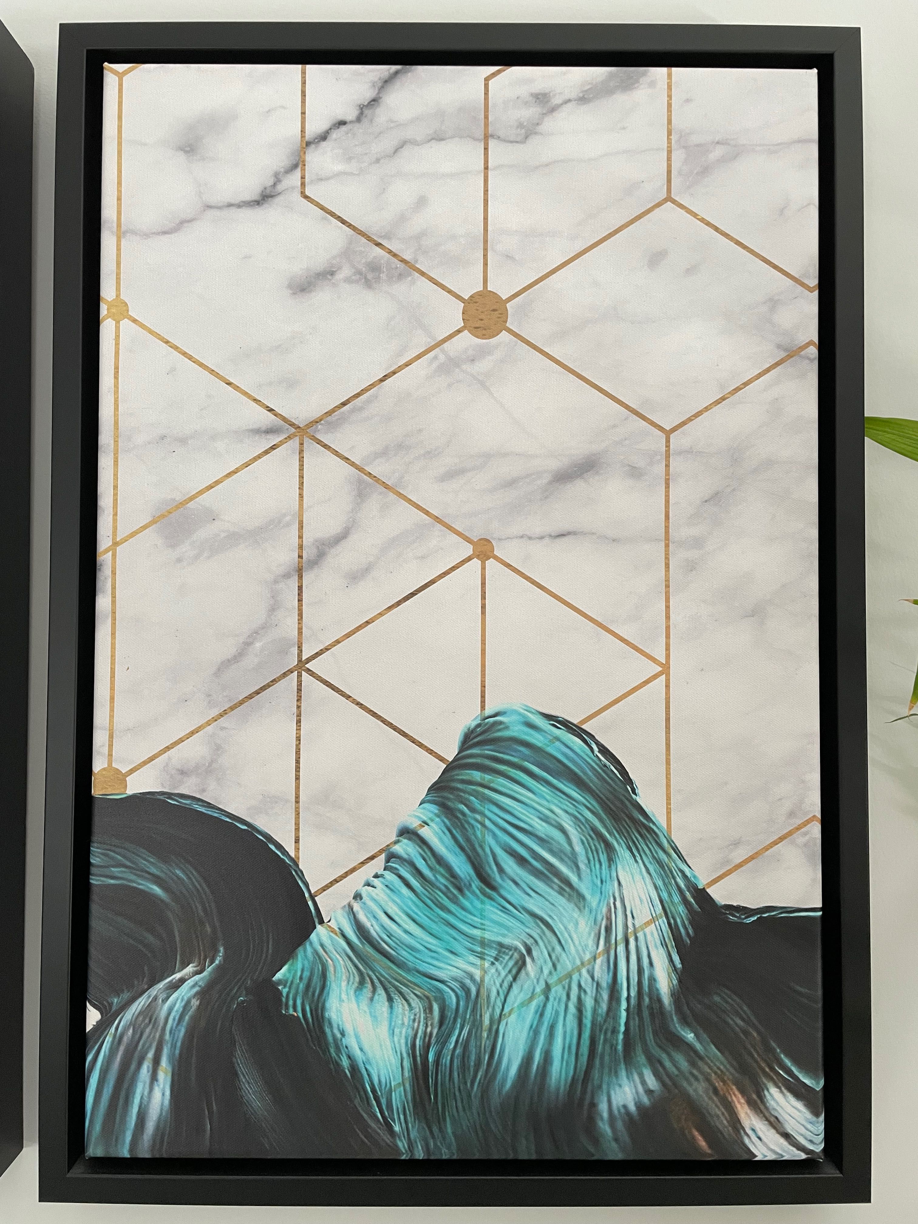 3 Canvas com desenho geométrico abstrato