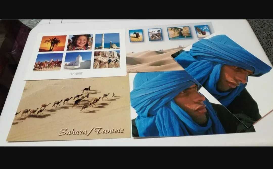 Zestaw 5 pocztówek Tunezja
