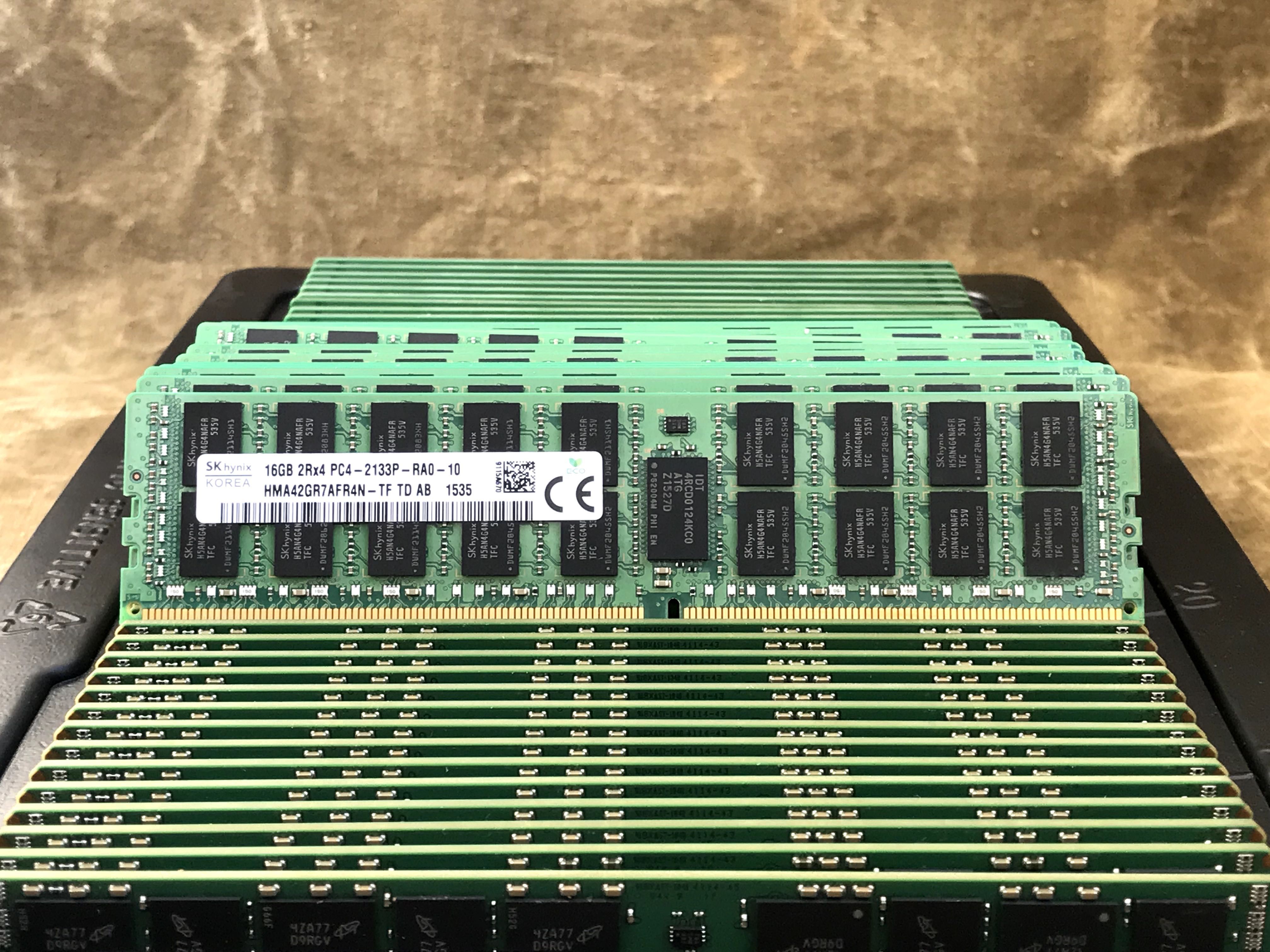 Серверна памʼять DDR4 16GB PC4 2133P ECC REG Hynix/Samsung/Micron