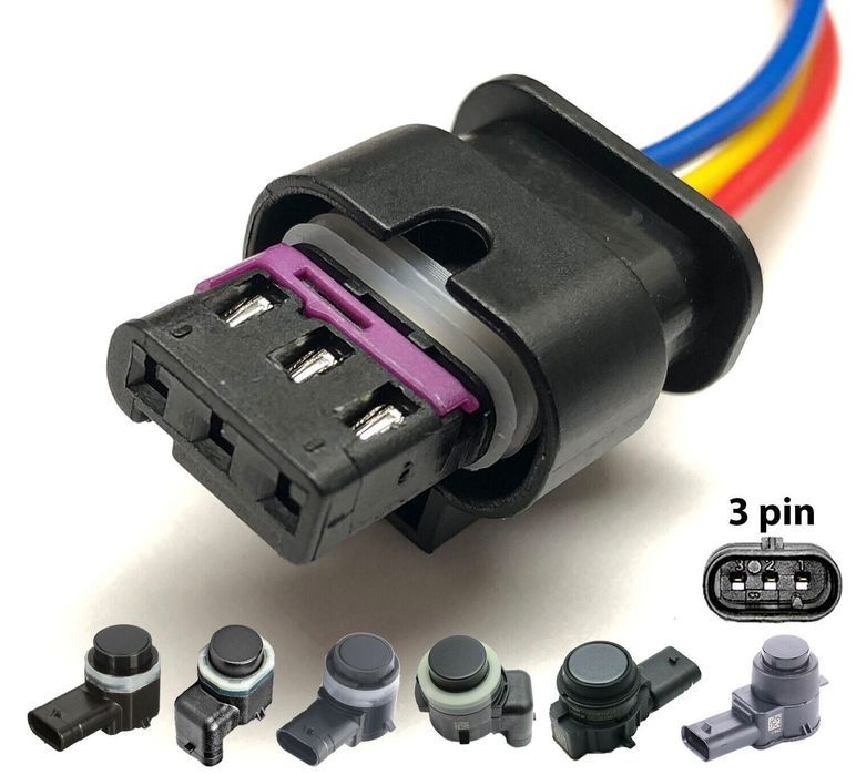 Фишка разъем датчика парковки BMW Citroen Peugeot Audi Tesla коннектор