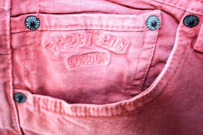 Calções de ganga vermelho coral PEPE JEANS T.29