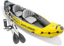 Explorer K2 Kayak двухместная надувная лодка с алюминиевыми веслами