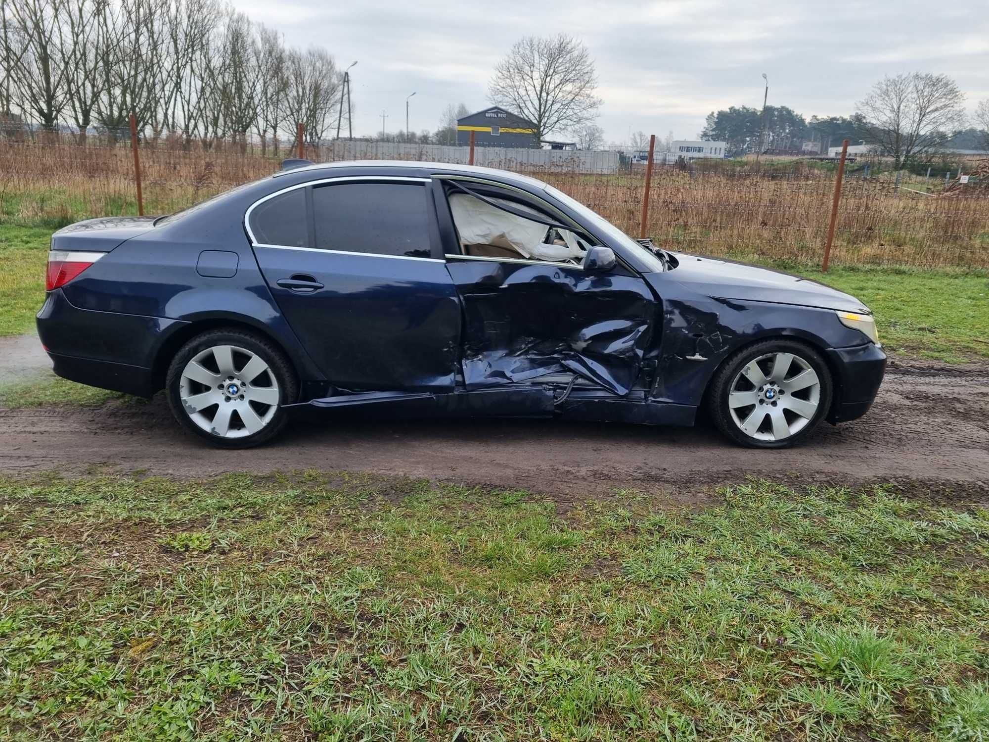 Bmw e60 orientblau 3.0d 218km automat xenon europa wszystkie czesci!